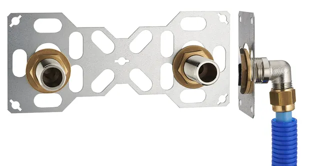 noyon-thiebault-fixsystem-kit-platine-de-sortie-cloison-pour-tube-per-16-entraxe image 1