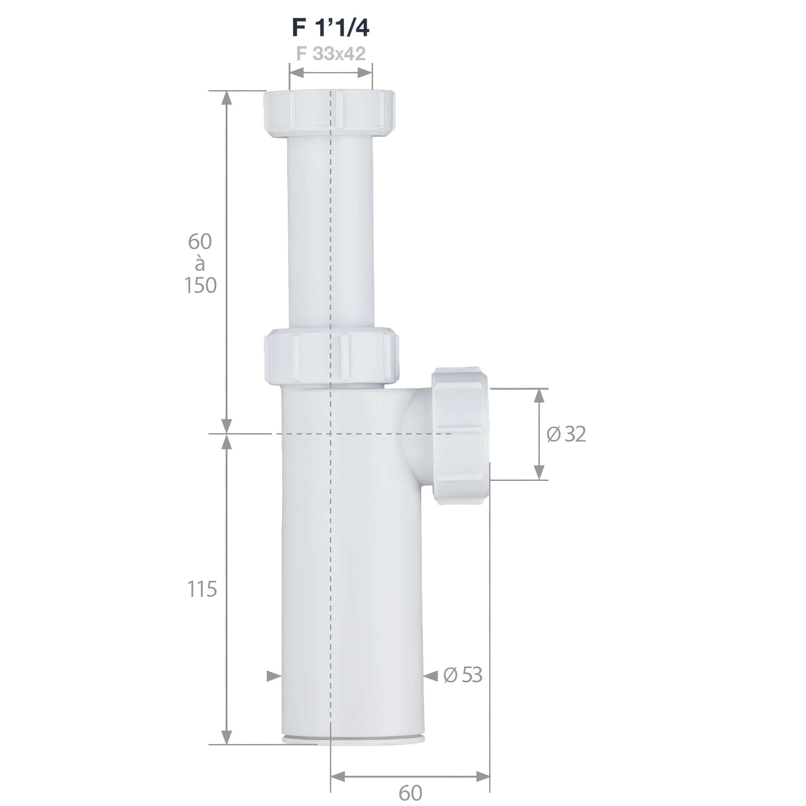 noyon-thiebault-siphon-de-lavabo-blanc-f33x42-32-garde-d-eau image 5