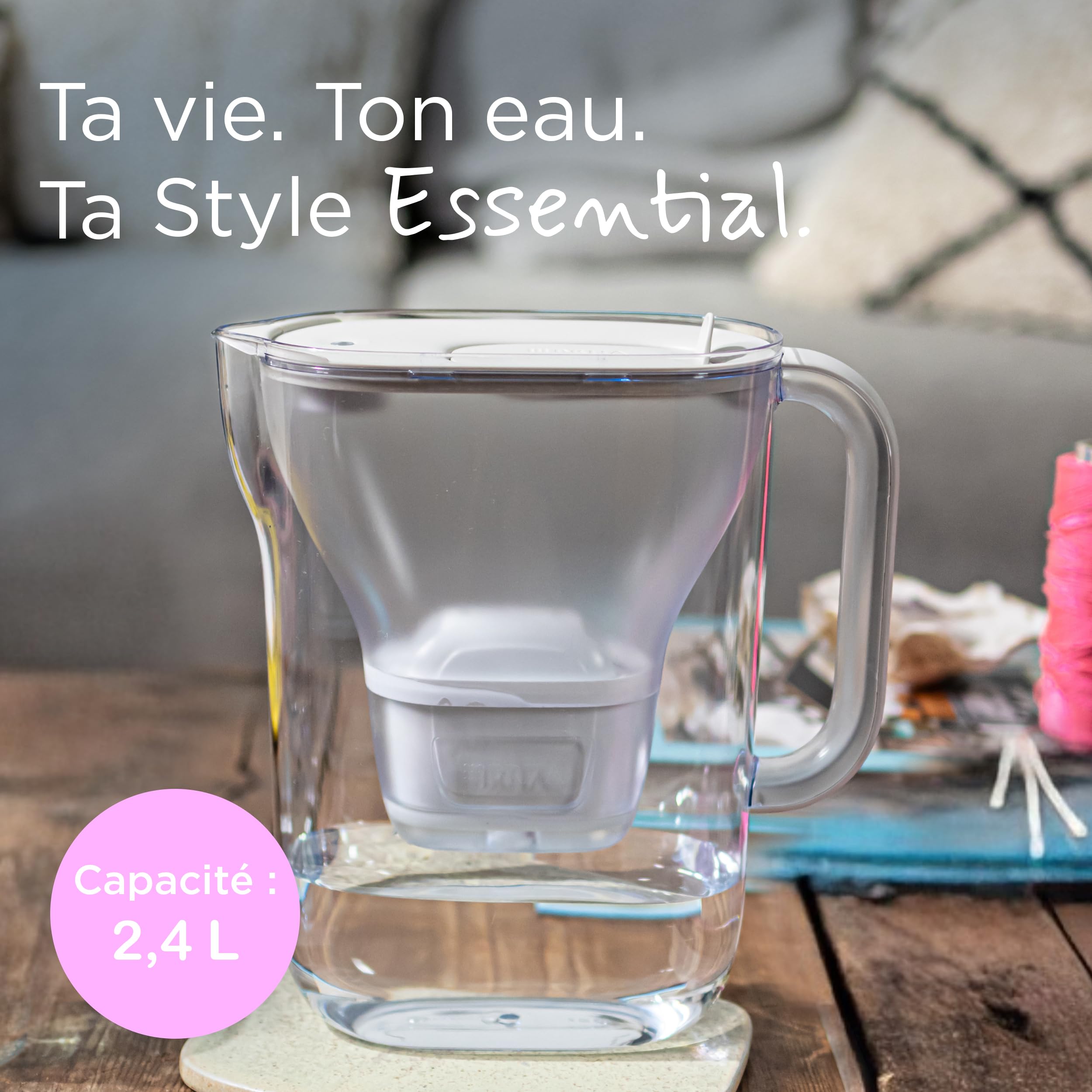 brita-style-essential-carafe-filtrante-blanche-2-4l-maxtra-pro image 2