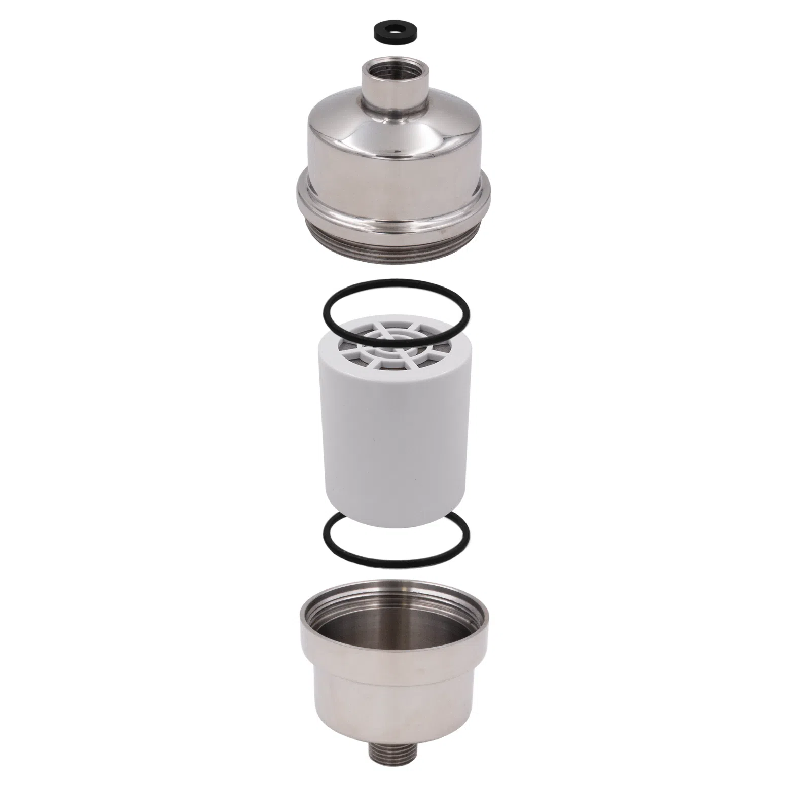 hydropure-classic-inox-filtre-douche-en-acier-inoxydable-304-cartouche-kdf image 2