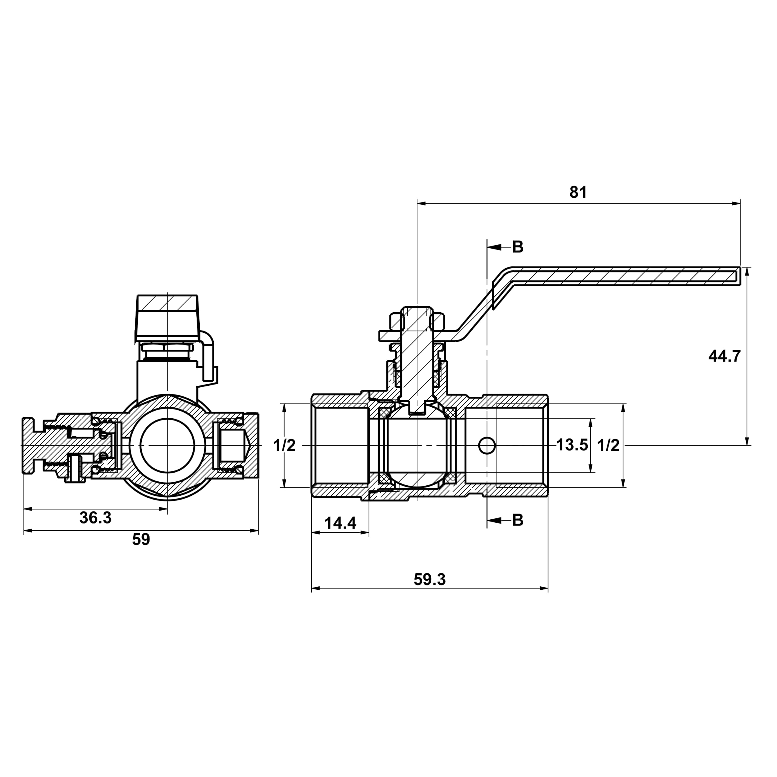 noyon-thiebault-s-rie-1-vanne-d-arr-t-1-4-tour-laiton-ff-1-2-15x21-purge-manette image 3