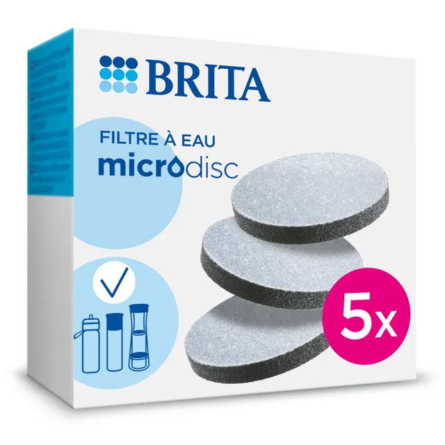 brita-microdisc-filtres-eau-pour-gourdes-filtrantes-pack-de-5 image 1