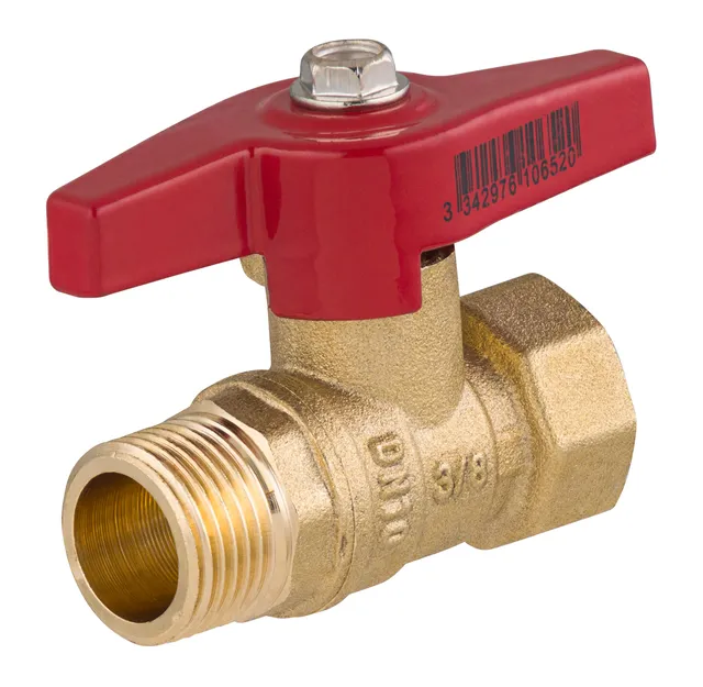 noyon-thiebault-s-rie-1-vanne-d-arr-t-1-4-tour-laiton-brut-mf-3-8-12x17-manette- image 1