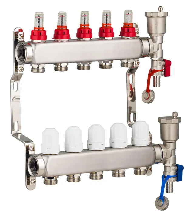 noyon-thiebault-collecteur-plancher-chauffant-inox-5-circuits-avec-d-bitm-tres-1 image 1