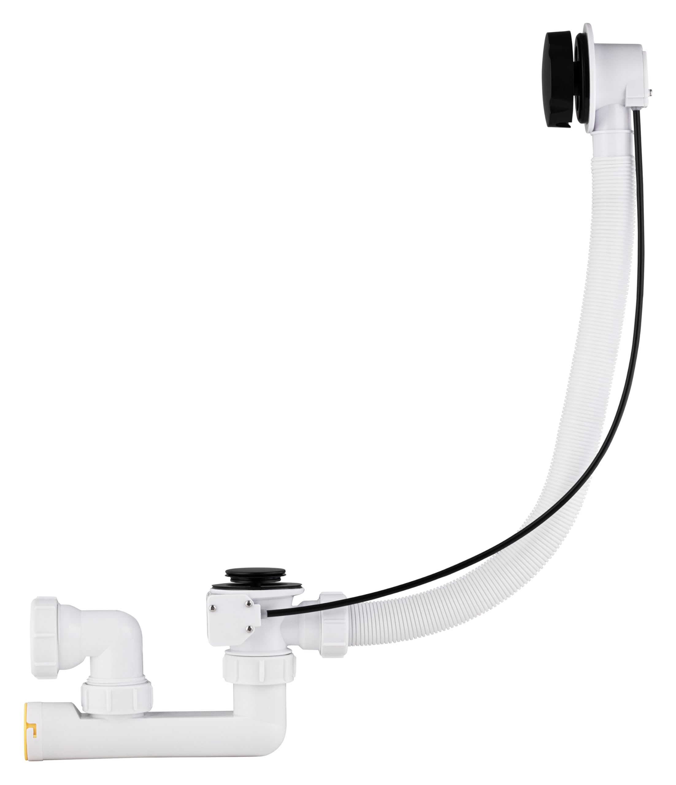 noyon-thiebault-ensemble-de-vidage-baignoire-c-ble-noir-mat-siphon-orientable-so image 2
