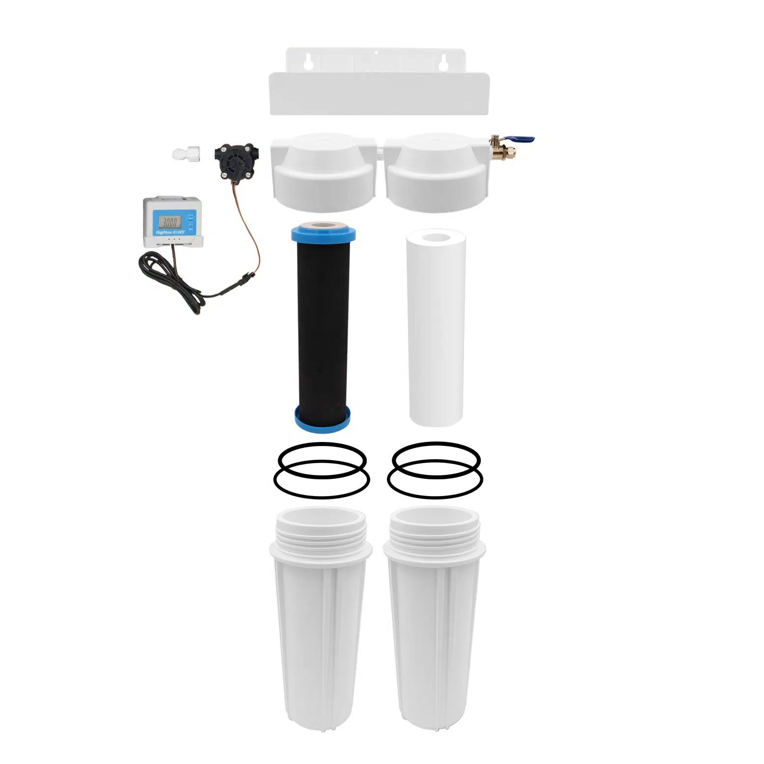 hydropure-filtre-sous-vier-2-bols-avec-compteur-digital image 2