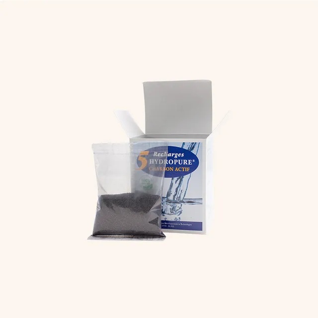 hydropure-lot-de-5-recharges-carafe-filtrante-100-charbon-actif-coco image 1