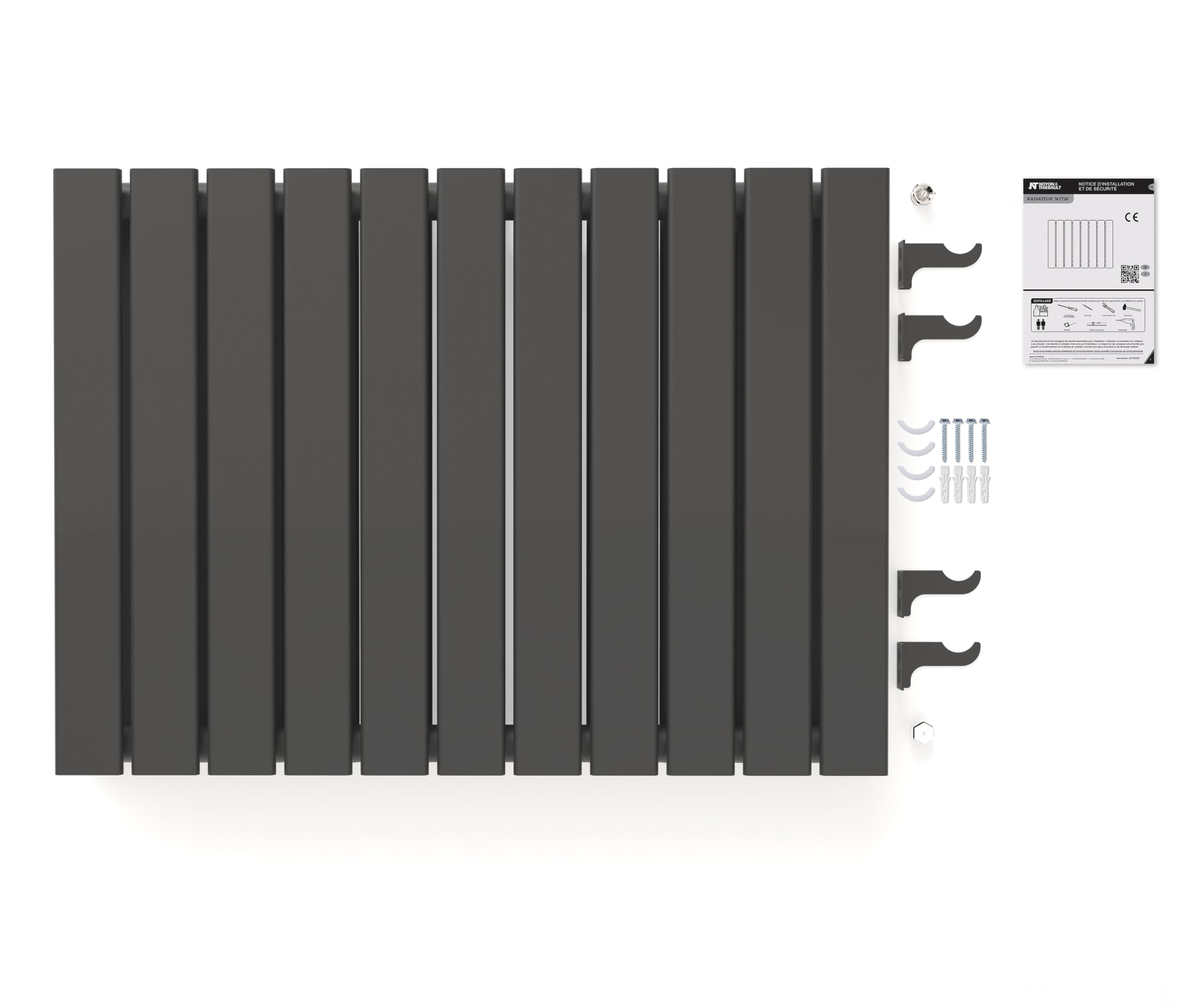 noyon-thiebault-nytia-radiateur-eau-chaude-acier-double-lame-anthracite-60x80-cm image 5