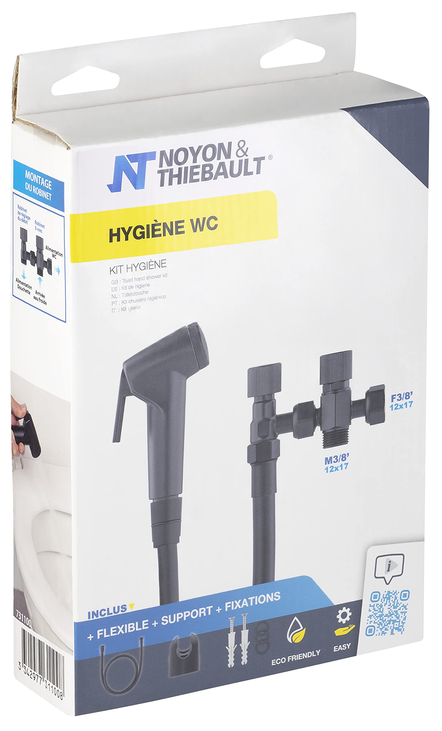 noyon-thiebault-kit-hygi-ne-wc-noir-mat-avec-douchette-robinet-3-voies image 5