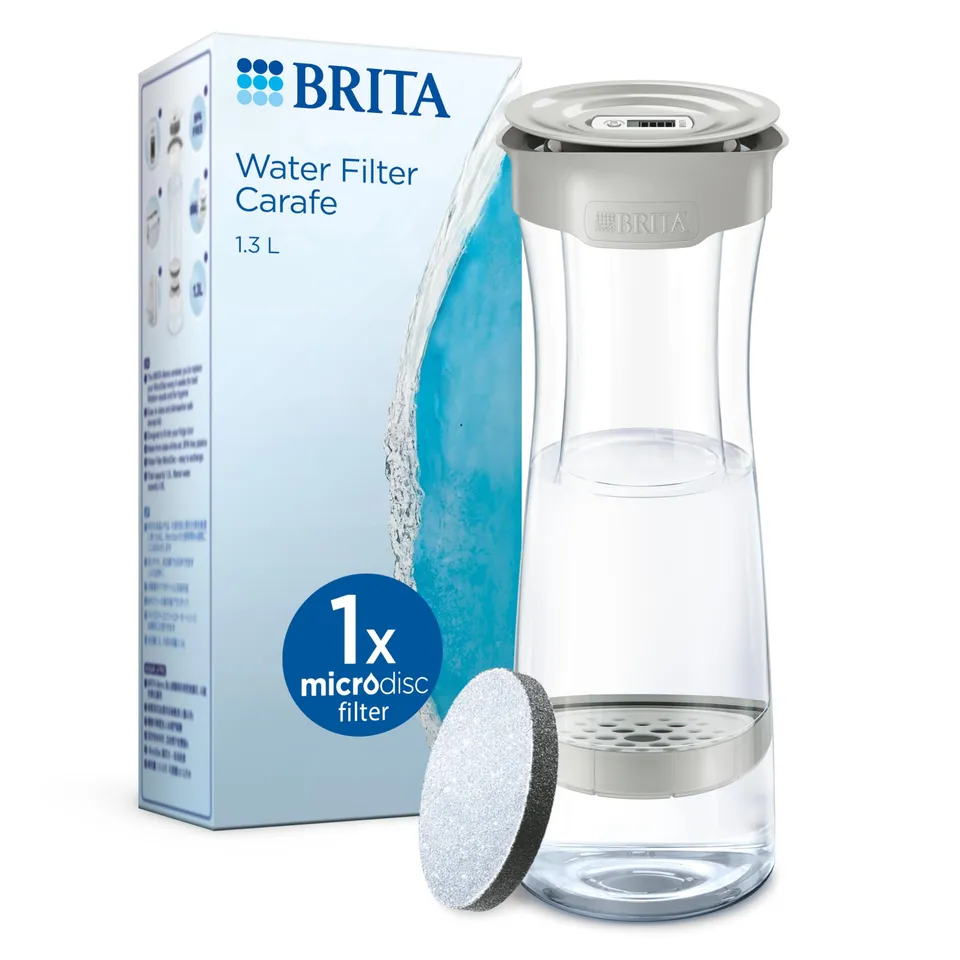 brita-bouteille-filtrante-gris-pastel-1-3-l-1-filtre-microdisc image 1