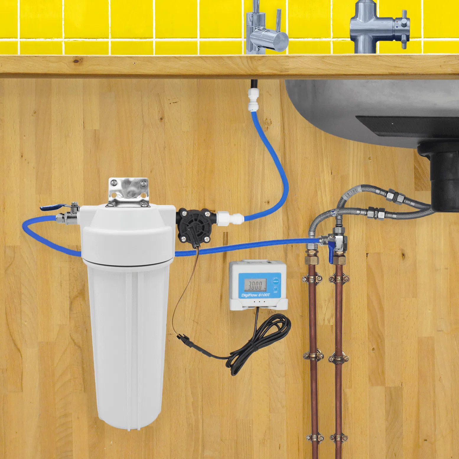 hydropure-filtre-sous-vier-mod-le-1-bol-avec-compteur-digital image 3