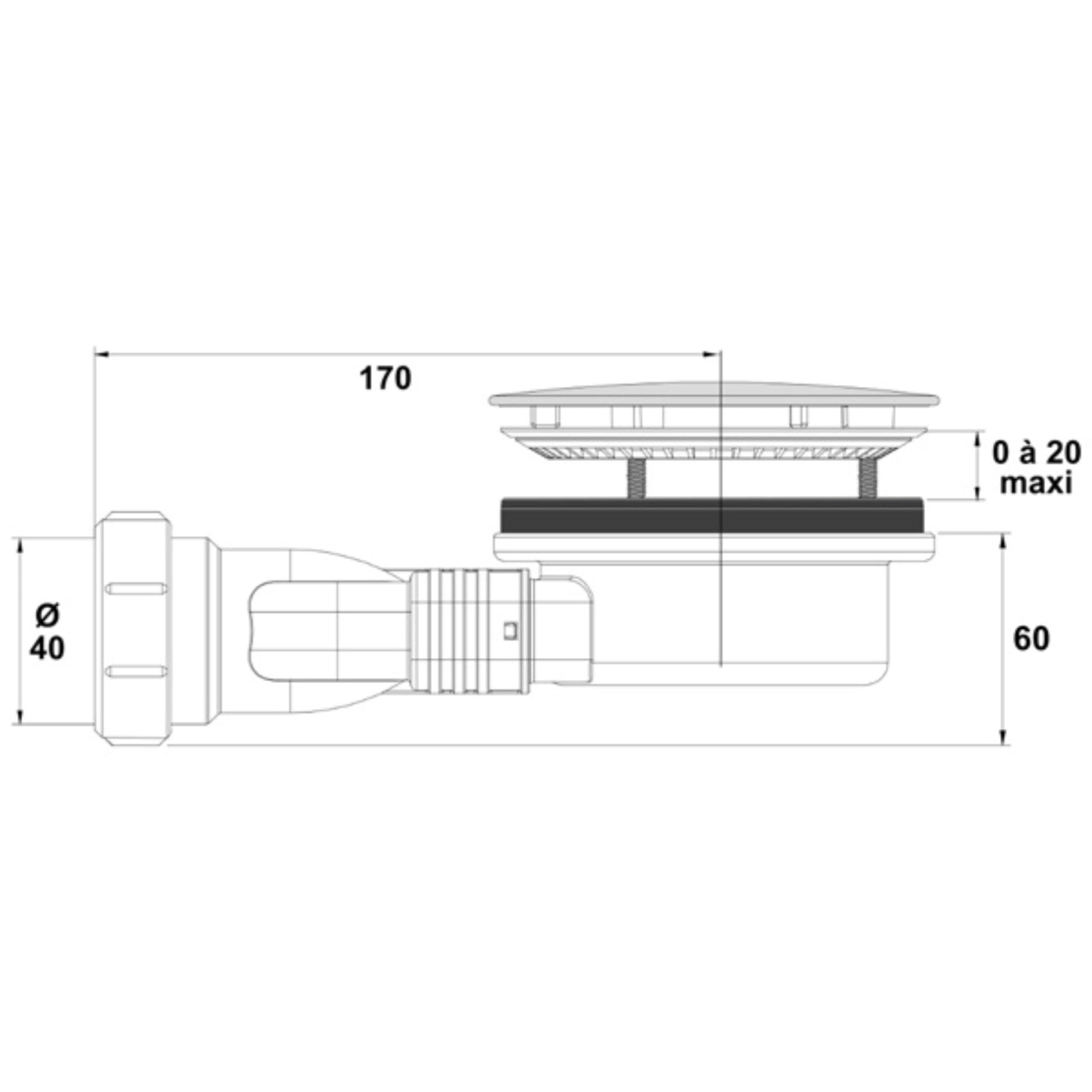 noyon-thiebault-aroz-bonde-de-douche-ultra-plate-90-mm-41-l-min-pour-receveur-ex image 5