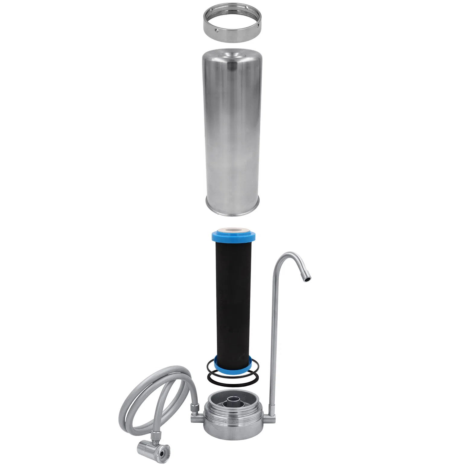 hydropure-filtre-sur-vier-100-inox-sur-plan-de-travail image 2