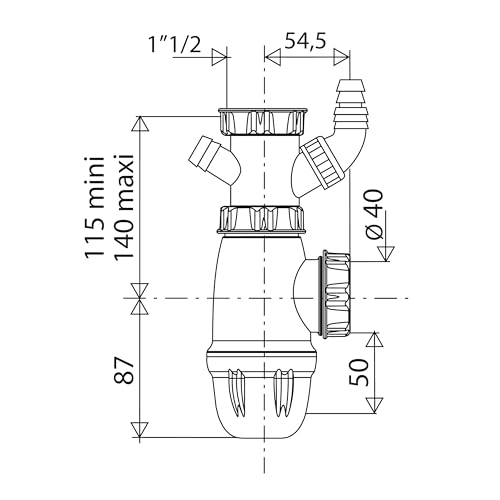 noyon-thiebault-siphon-nf-pour-vier-avec-2-prises-machine-laver image 4