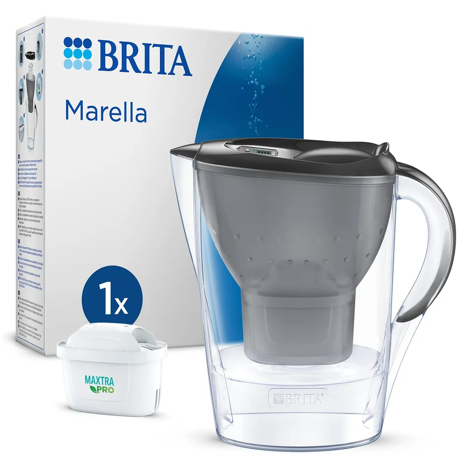 brita-marella-carafe-filtrante-2-4-l-gris-1-cartouche-maxtra-pro-all-in-one image 1