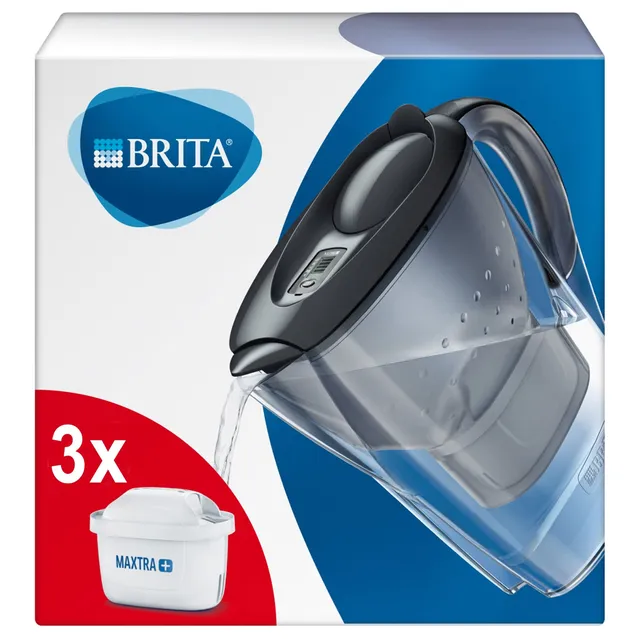 brita-marella-carafe-filtrante-graphite-2-4-l-avec-3-filtres-maxtra image 1