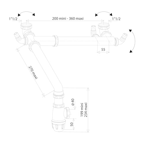 noyon-thiebault-siphon-gain-de-place-vier-2-bacs-entraxe-r-glable image 4