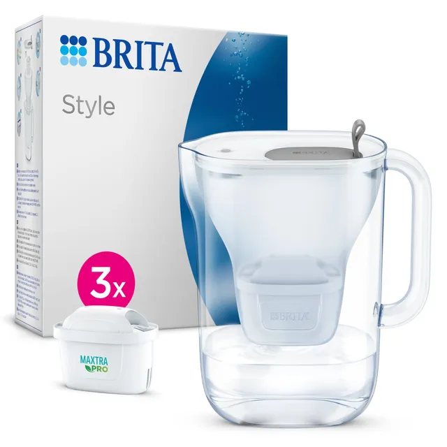 brita-style-gris-carafe-filtrante-2-4-l-3-cartouches-maxtra-pro-all-in-1 image 1