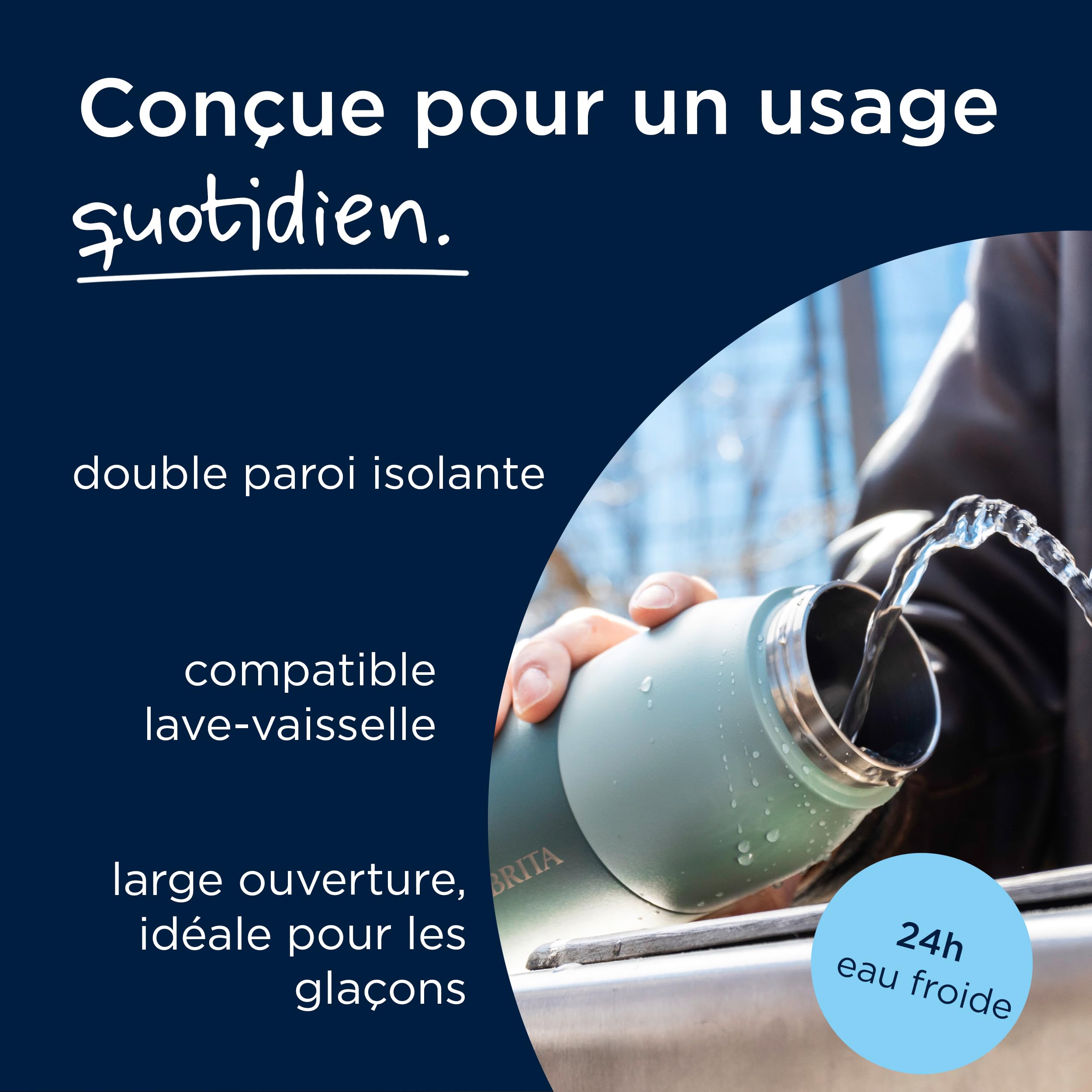 brita-larq-essential-gourde-isotherme-noire-1000-ml-inox-avec-paille image 5