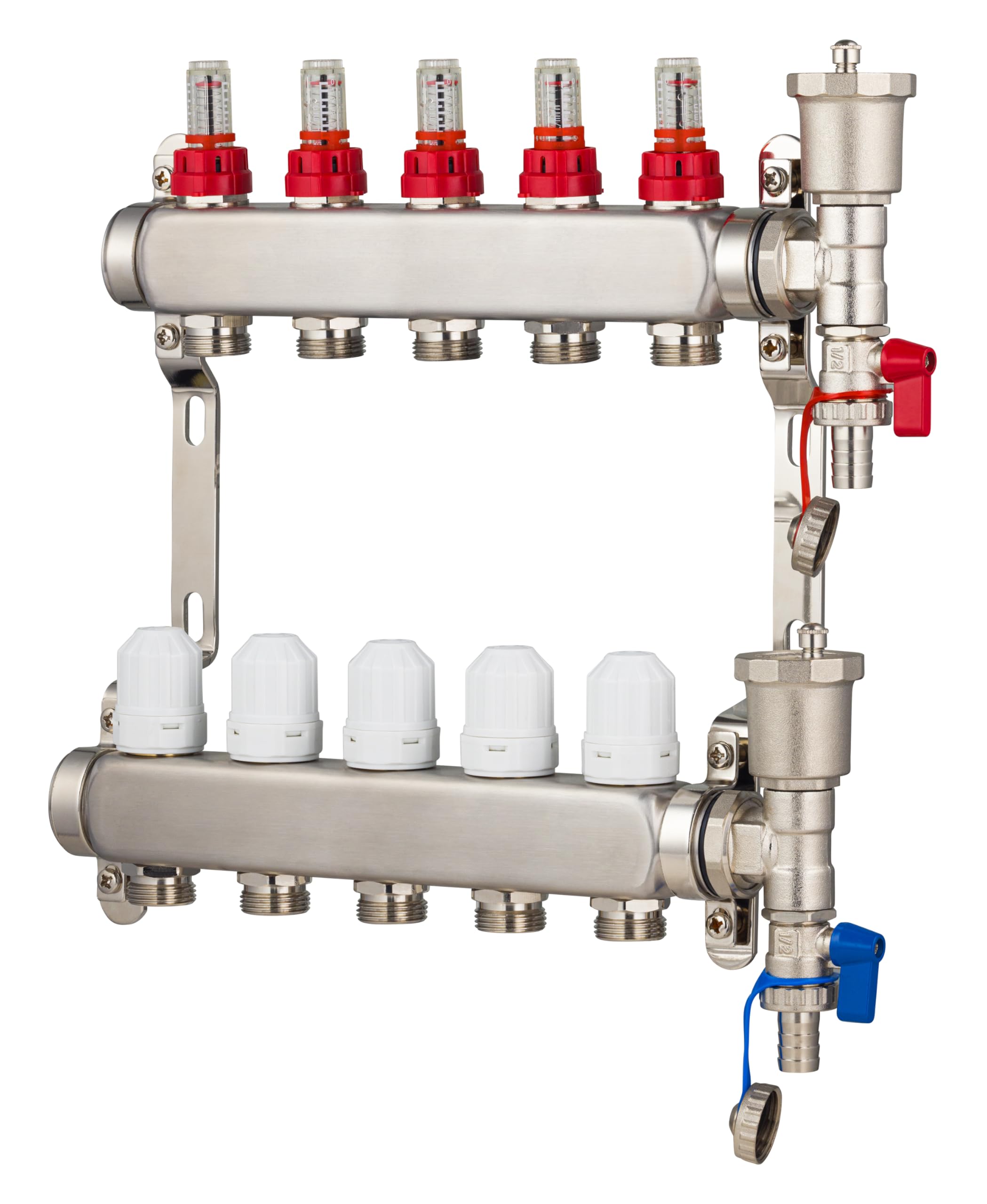 noyon-thiebault-collecteur-plancher-chauffant-inox-5-circuits-avec-d-bitm-tres-1 image 2