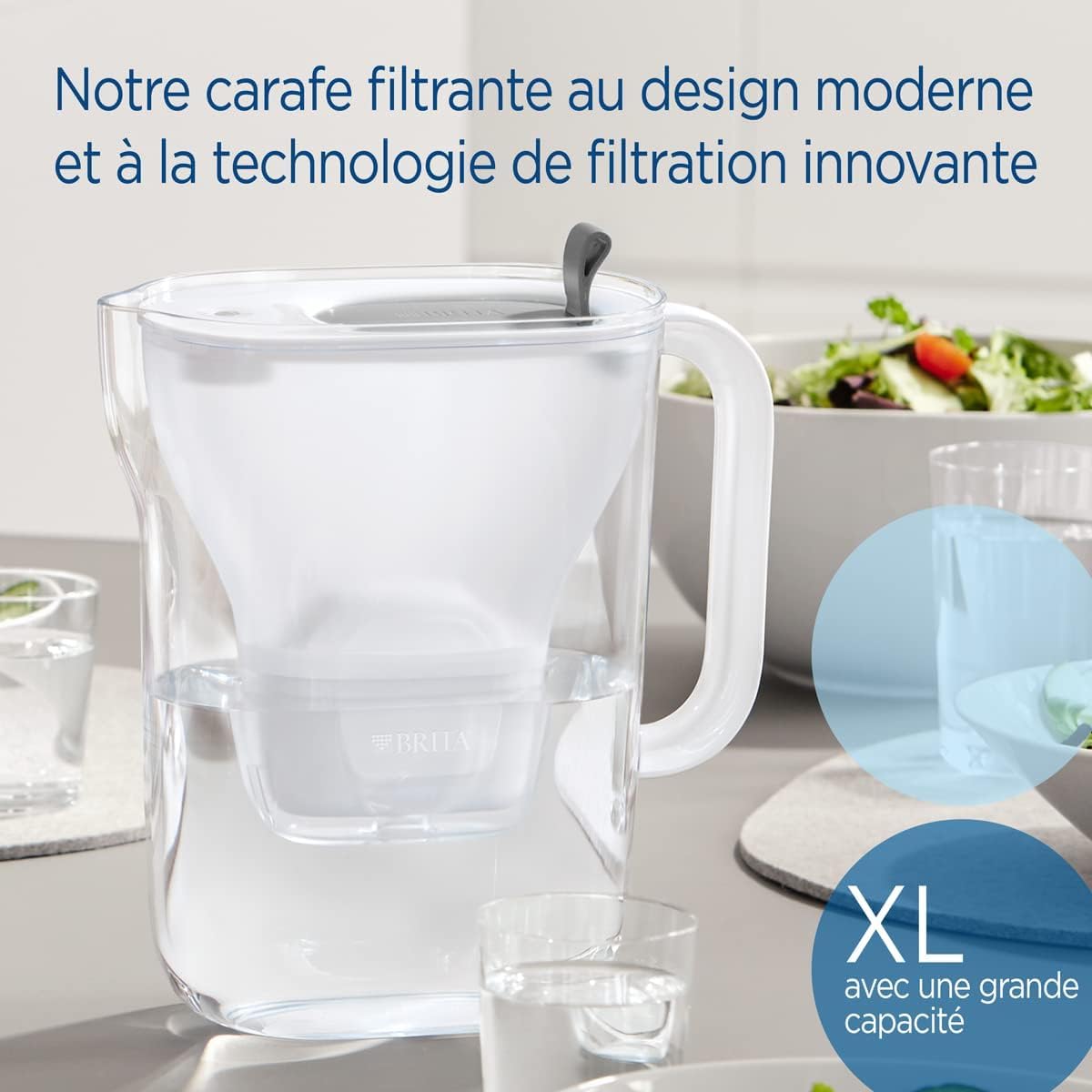 brita-carafe-filtrante-style-xl-grise-3-6-l-1-cartouche-maxtra-pro-all-in-1 image 2