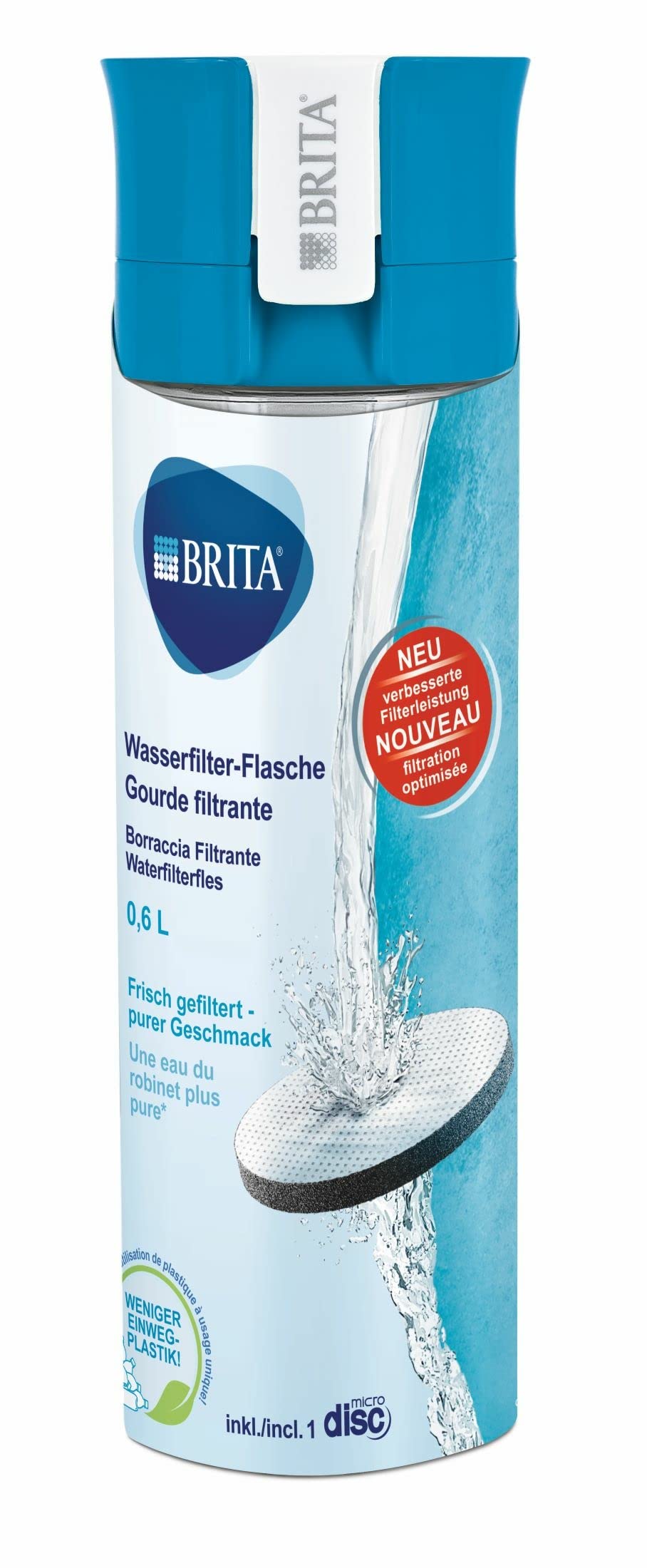 brita-gourde-filtrante-bleue-transparente-avec-1-filtre-microdisc-sans-bpa image 3