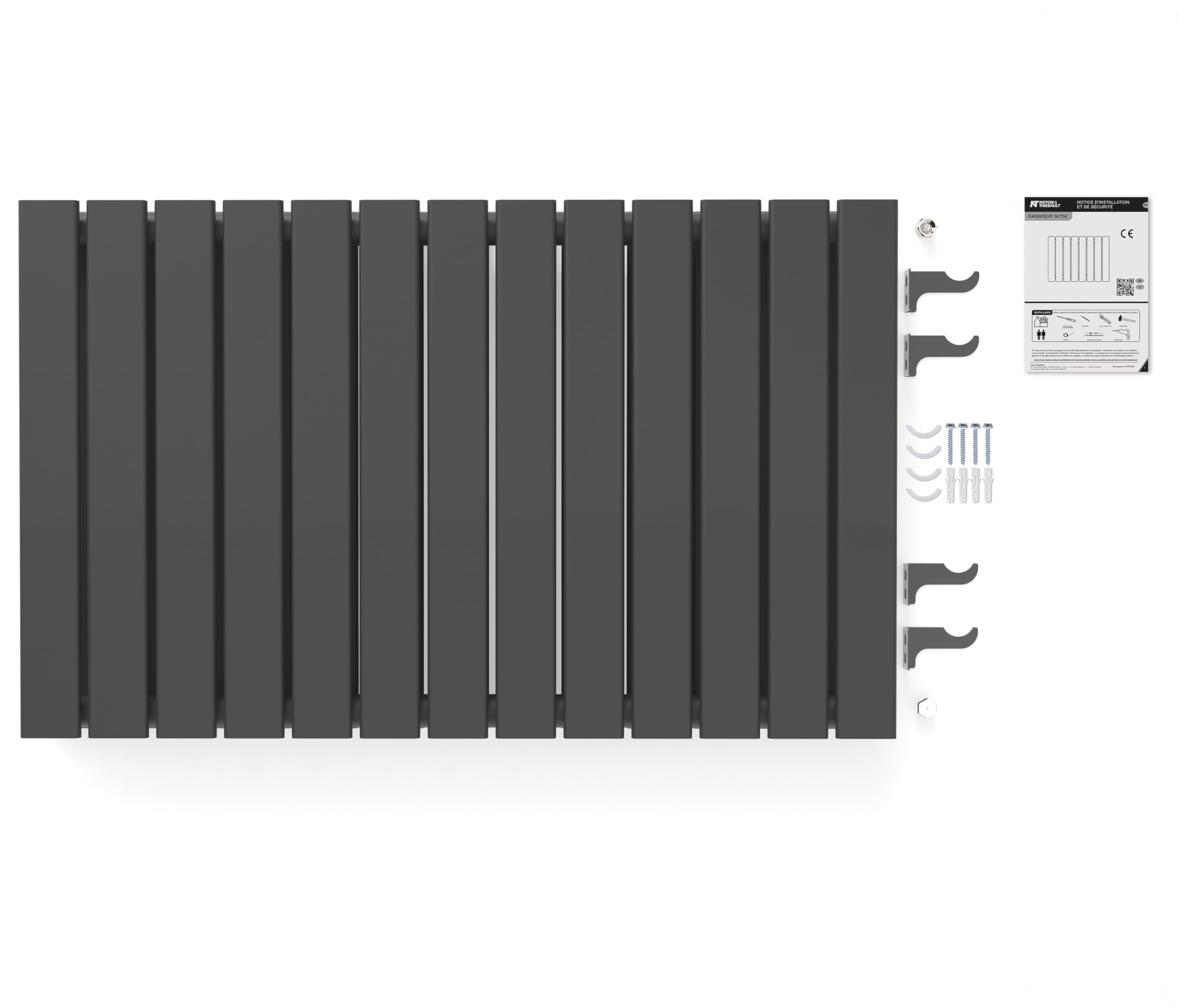 noyon-thiebault-nytia-radiateur-eau-chaude-horizontal-acier-double-lame-anthraci image 5