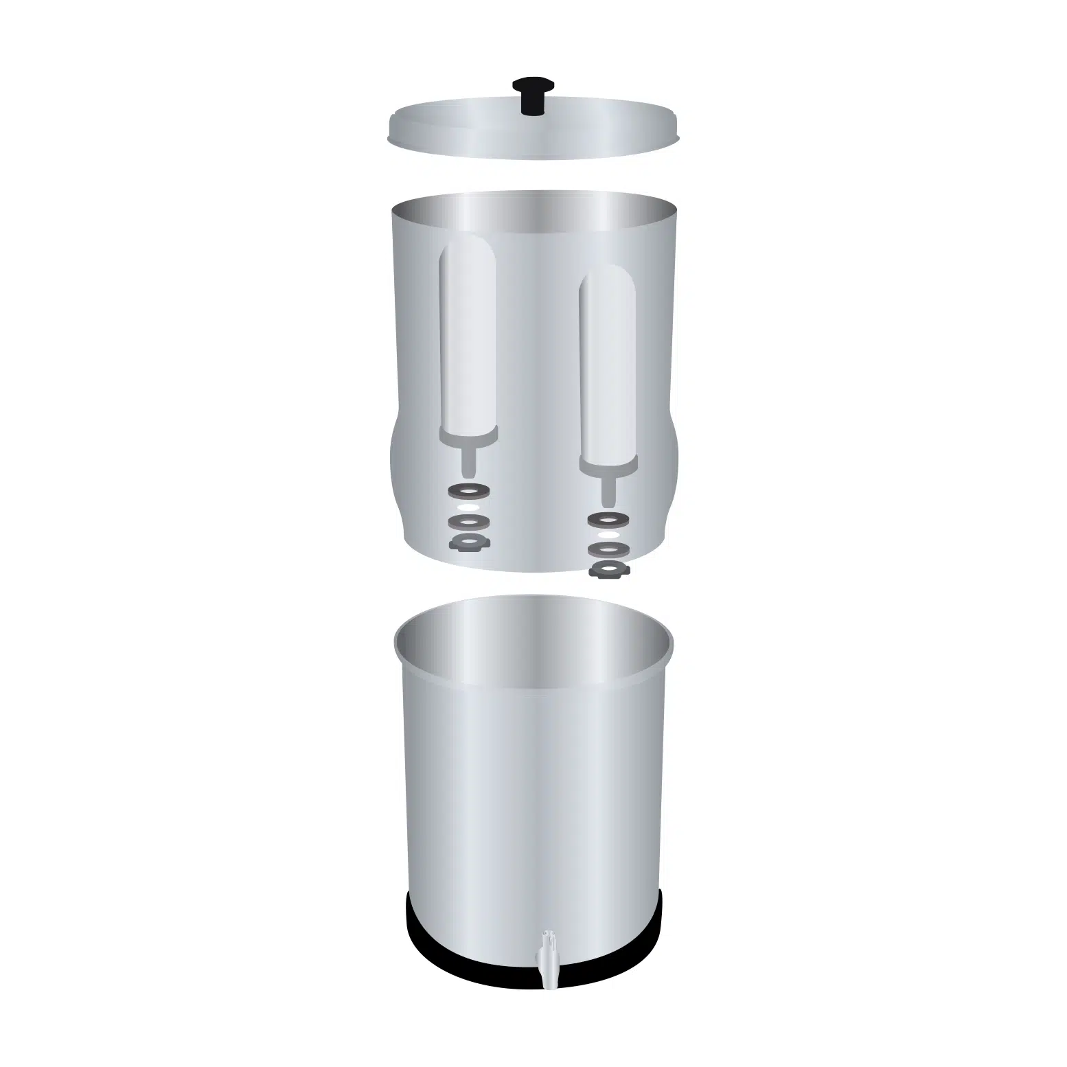 hydropure-filtre-par-gravit-inox-purificateur-distributeur-2-cuves-sans-lectrici image 2
