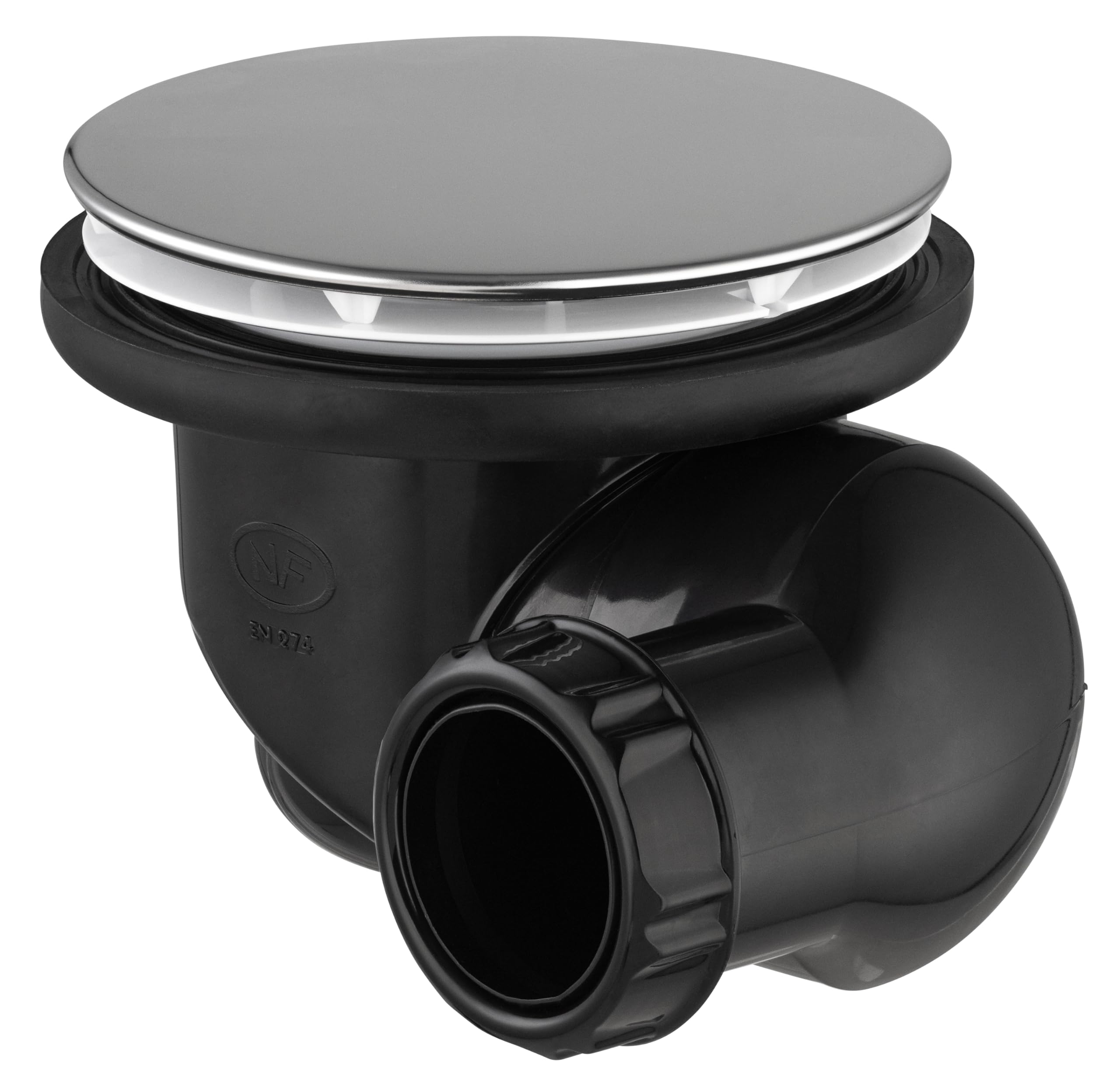 noyon-thiebault-bonde-de-douche-nf-goulue-90-mm-capot-chrom-116-mm image 1