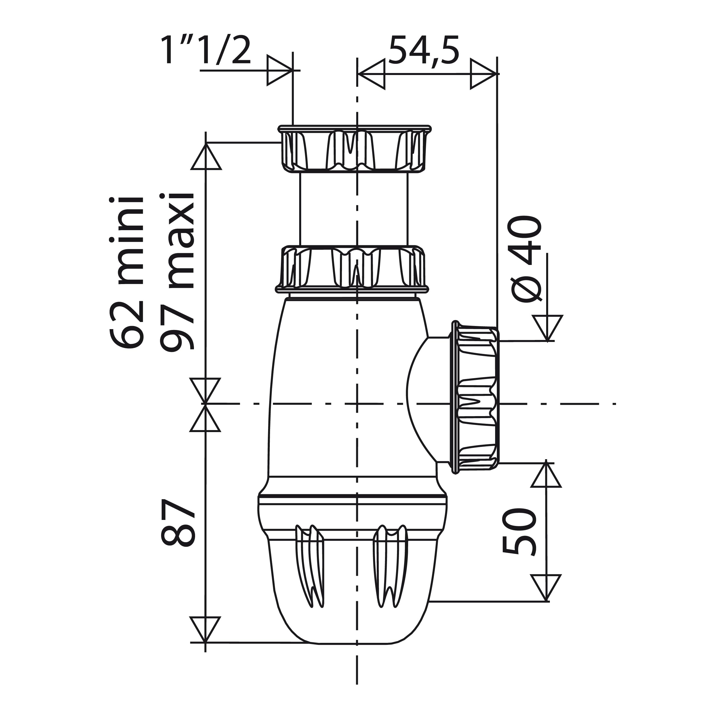 noyon-thiebault-siphon-nf-pour-vier-40-mm-bonde-40x49-1-1-2 image 2