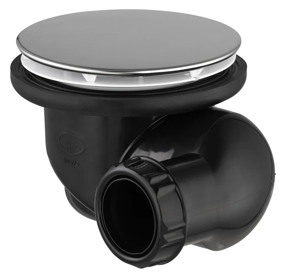 noyon-thiebault-bonde-de-douche-nf-goulue-90-mm-capot-chrom-116-mm image 1