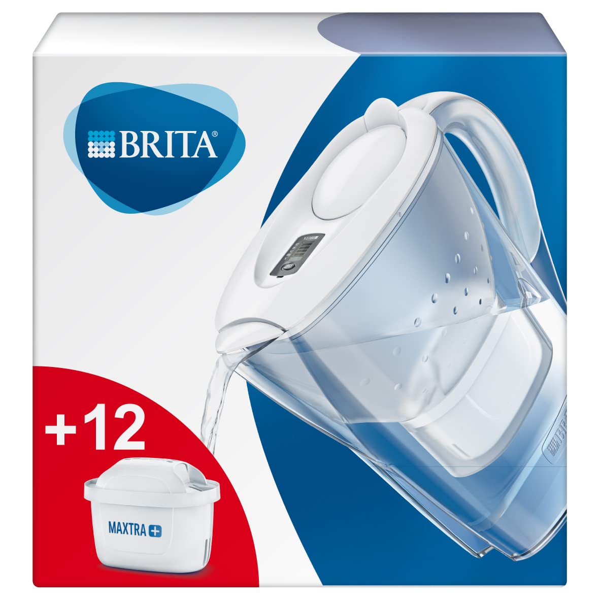 brita-marella-blanche-2-4-l-12-filtres-maxtra image 1