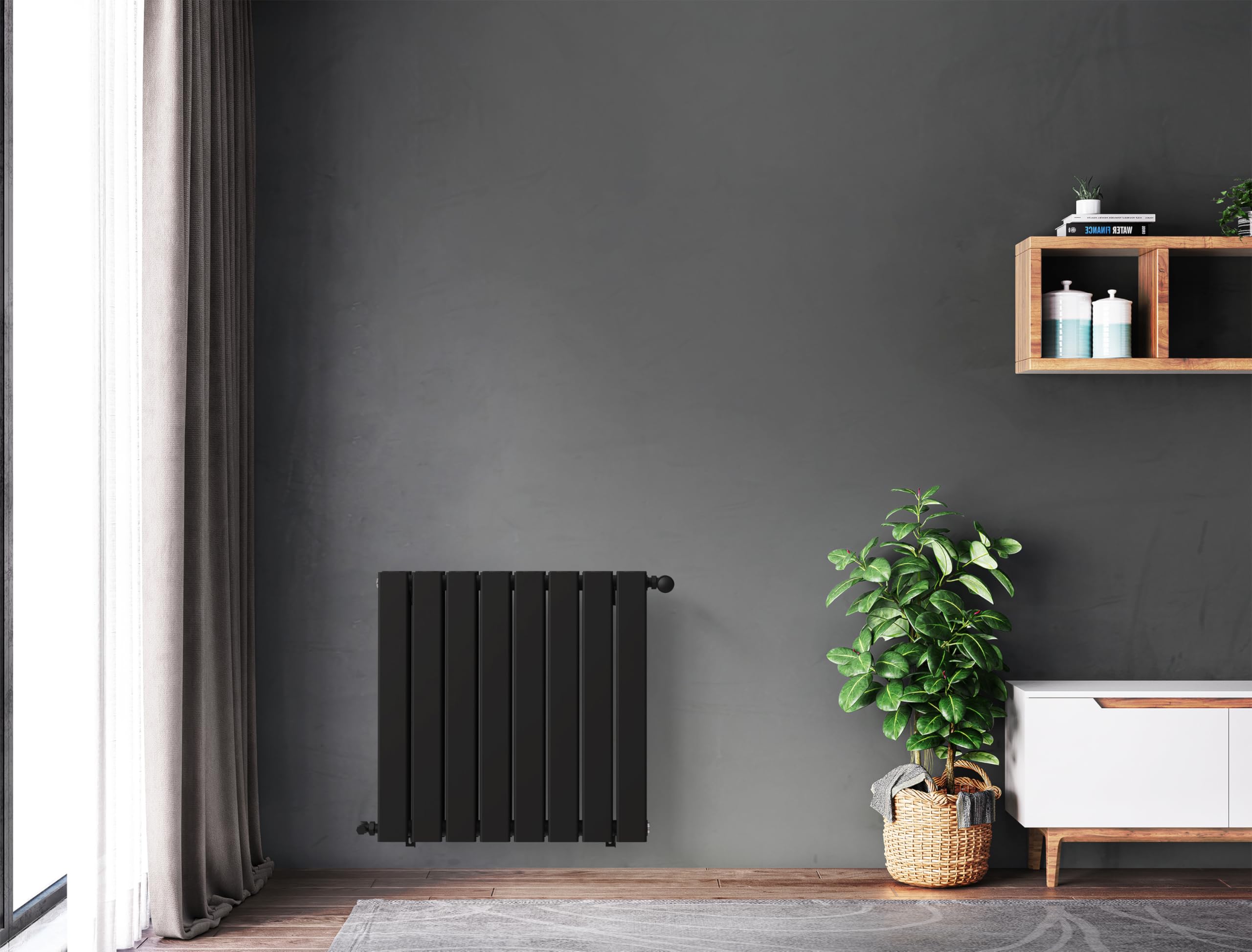 noyon-thiebault-nytia-radiateur-eau-chaude-horizontal-acier-noir-60x60-cm-883-w image 2
