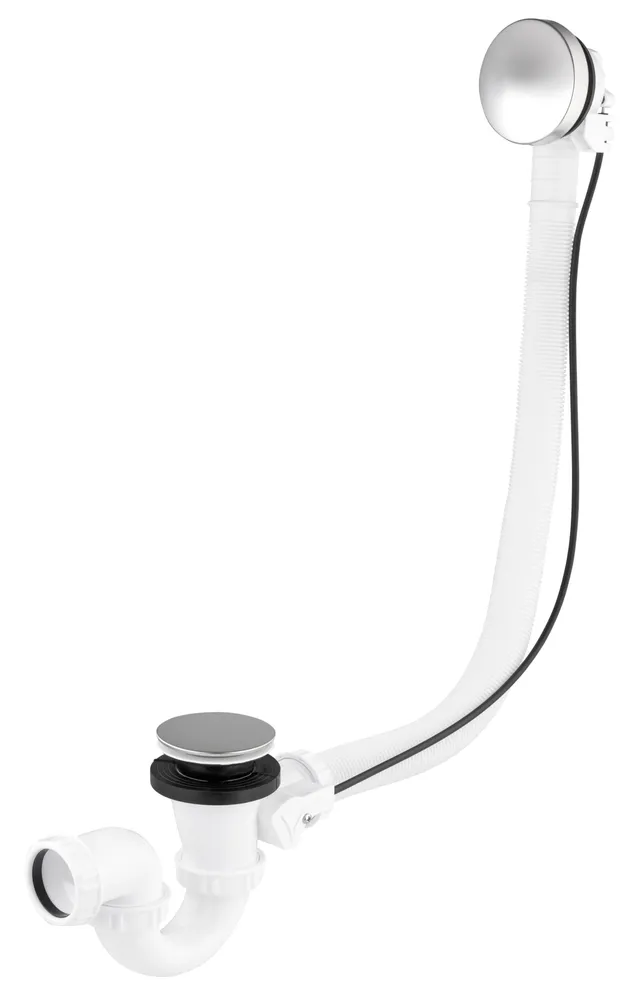 noyon-thiebault-vidage-baignoire-complet-c-ble-650mm-volant-inox-chrom-40-mm image 1