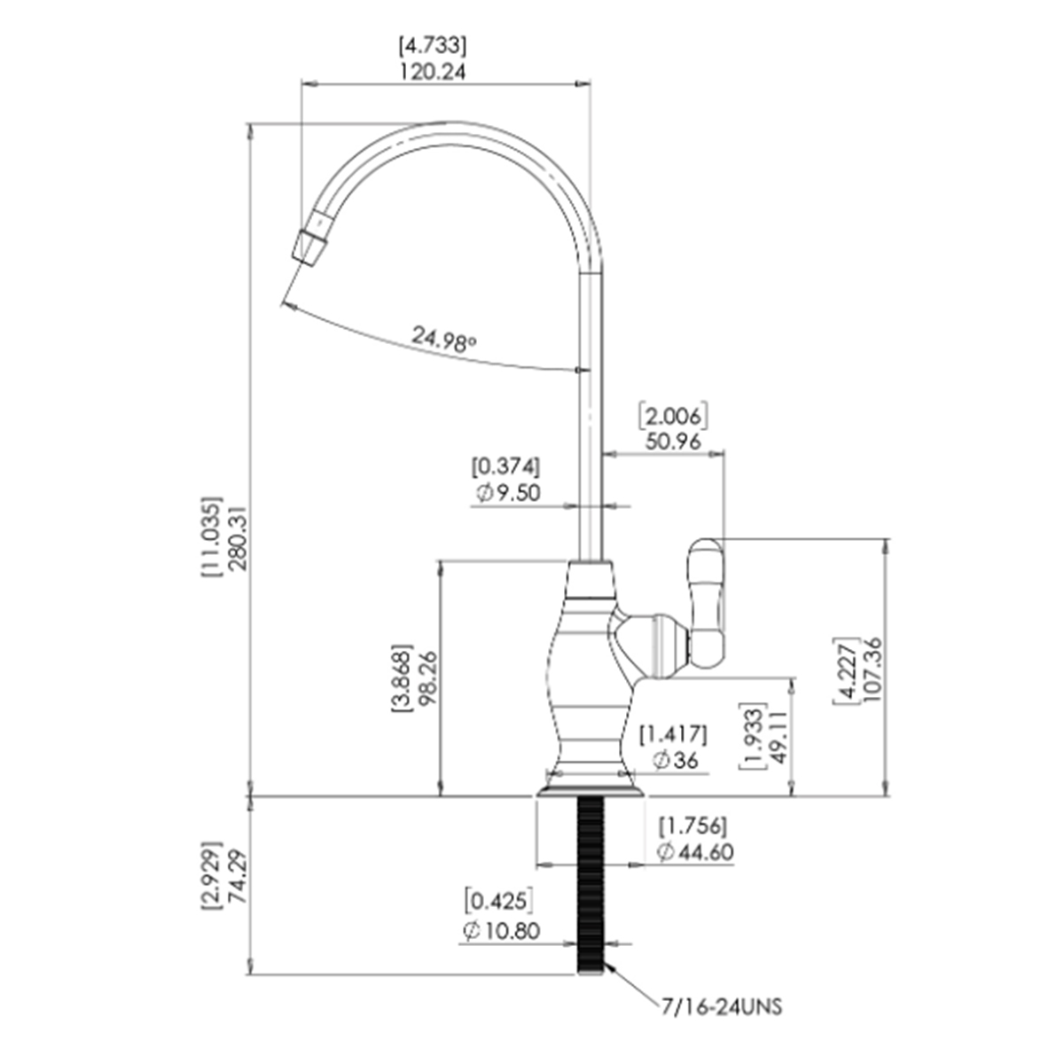 hydropure-robinet-additionnel-rond-r2-chrom-pour-filtre-sous-vier-et-osmoseur image 2