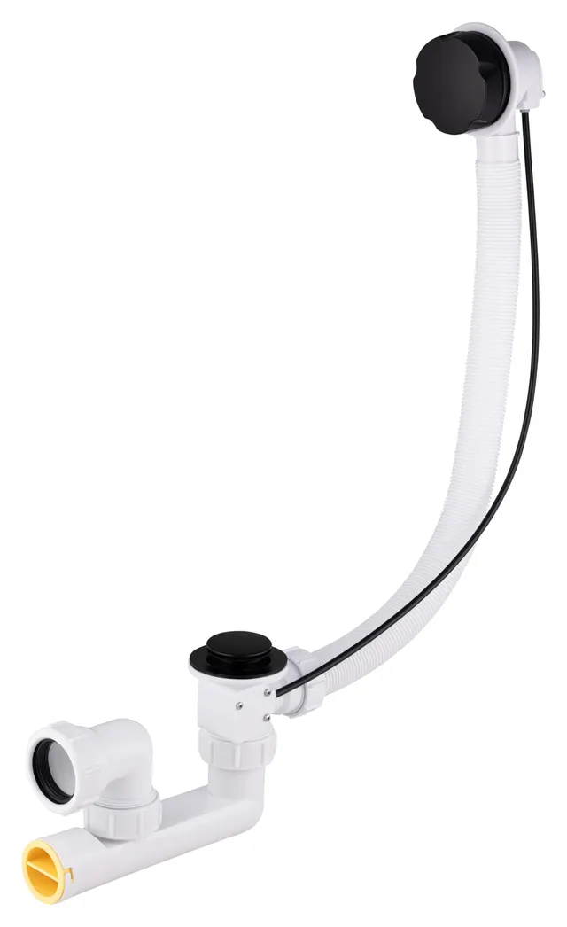 noyon-thiebault-ensemble-de-vidage-baignoire-c-ble-noir-mat-siphon-orientable-so image 1