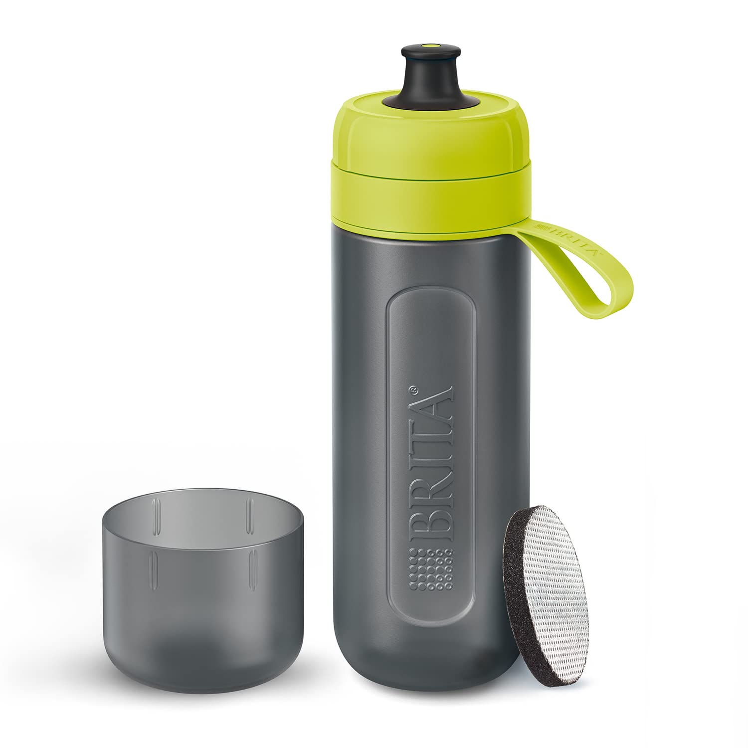 brita-1027001-gourde-filtrante-0-6-l-gris-vert-7-x-25-5-cm image 2