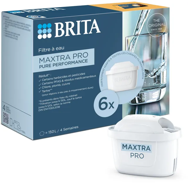 brita-maxtra-pro-pure-performance-cartouche-filtre-eau-pack-de-6 image 1