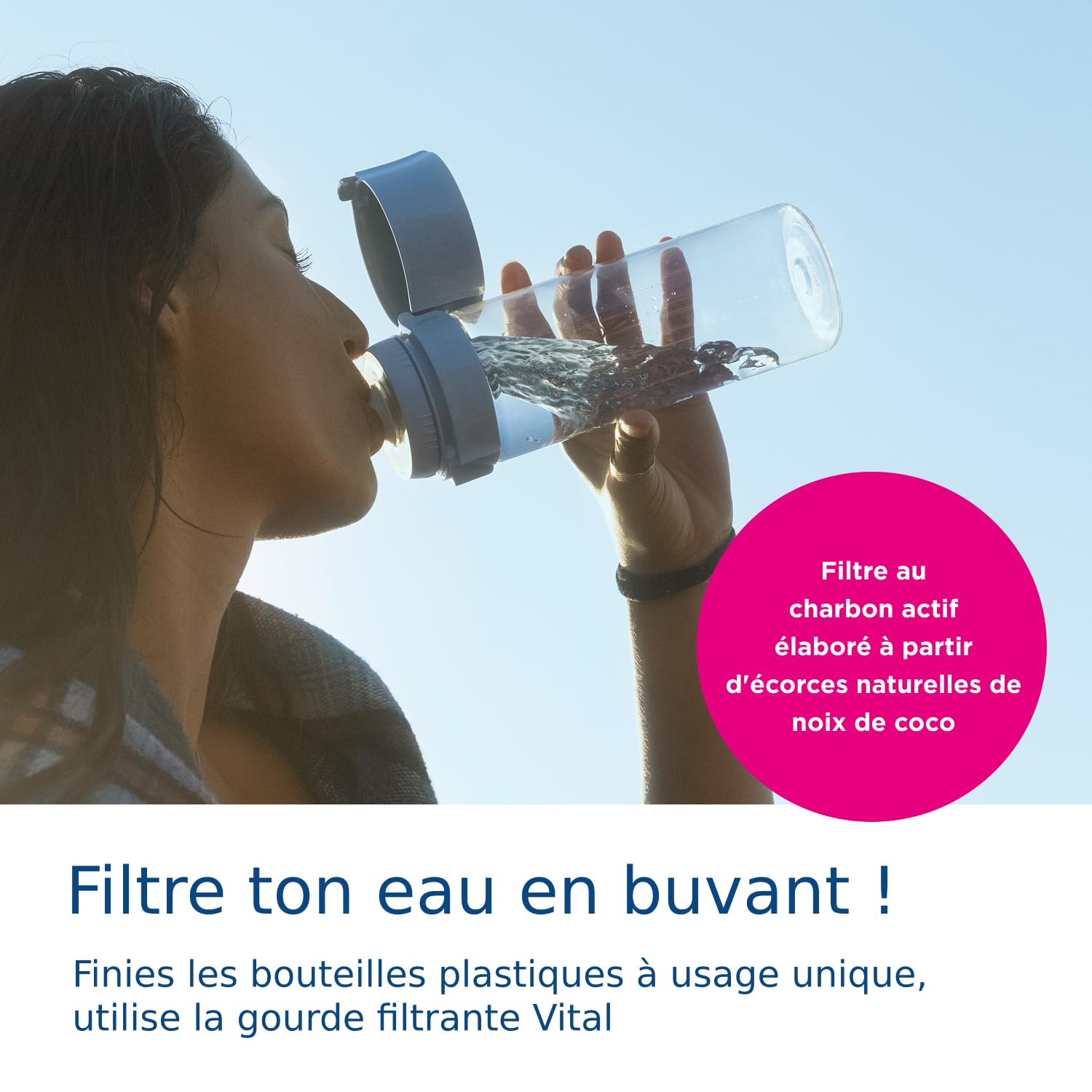 brita-bottle-vital-600-ml-gourde-filtrante-portable-2-filtres-microdisc image 2