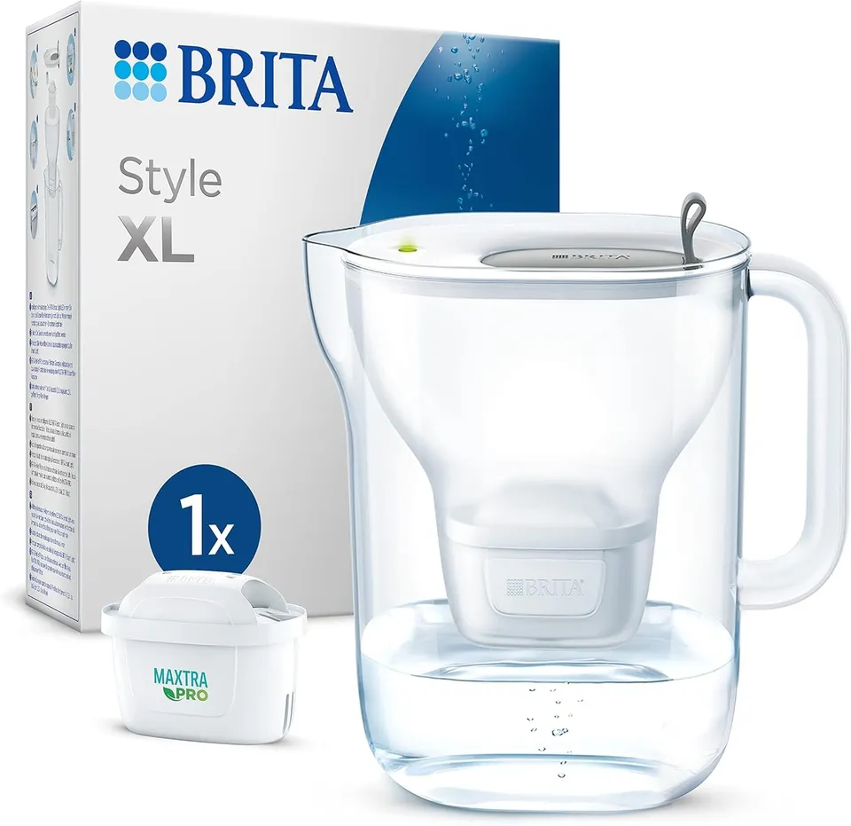 brita-carafe-filtrante-style-xl-grise-3-6-l-1-cartouche-maxtra-pro-all-in-1 image 1
