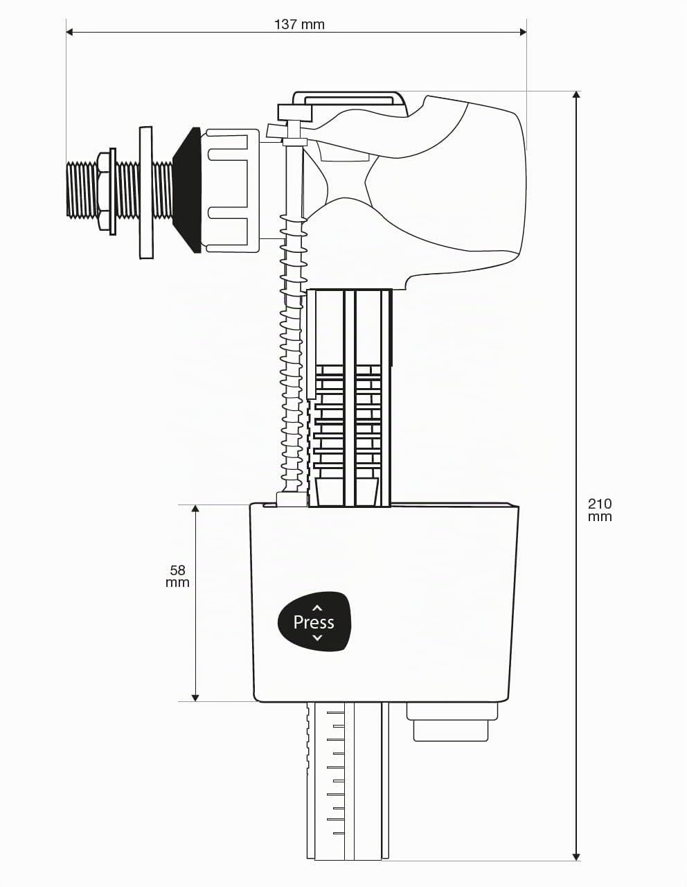 noyon-thiebault-robinet-flotteur-wc-nf-alimentation-lat-rale-m-le-3-8-12x17-sile image 5